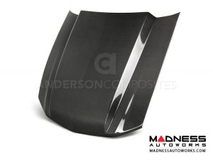 Ford Mustang Cowl Hood - Carbon Fiber - Type CJ - (2010-2012) Ford Mustang Cowl Hood - Carbon Fiber - Type CJ - (2010-2012)